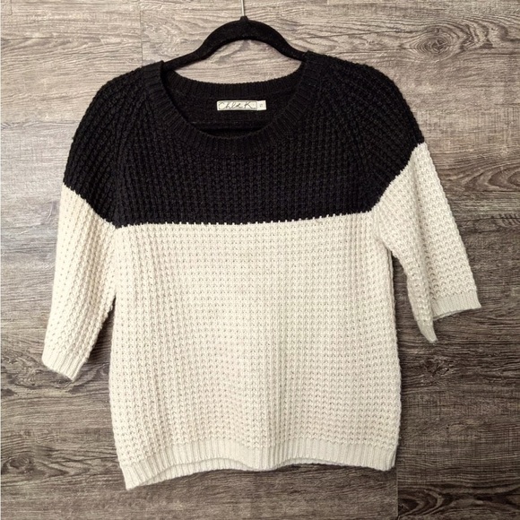 Chloe K Sweaters - Chloe K Black and White Sweater